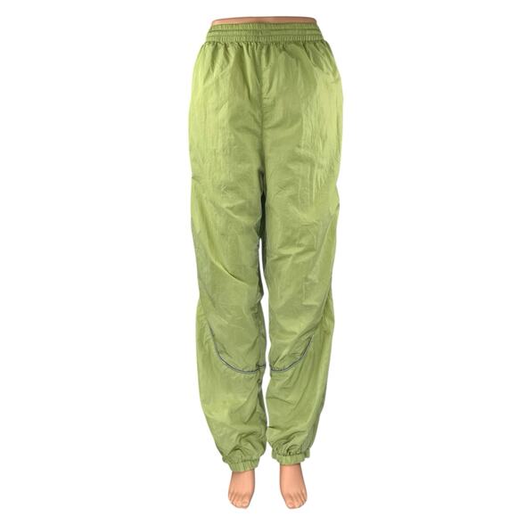 Urban Outfitters Women's Green Pull On Parachute Baggy Trousers Pants Size XL - Picture 1 of 5